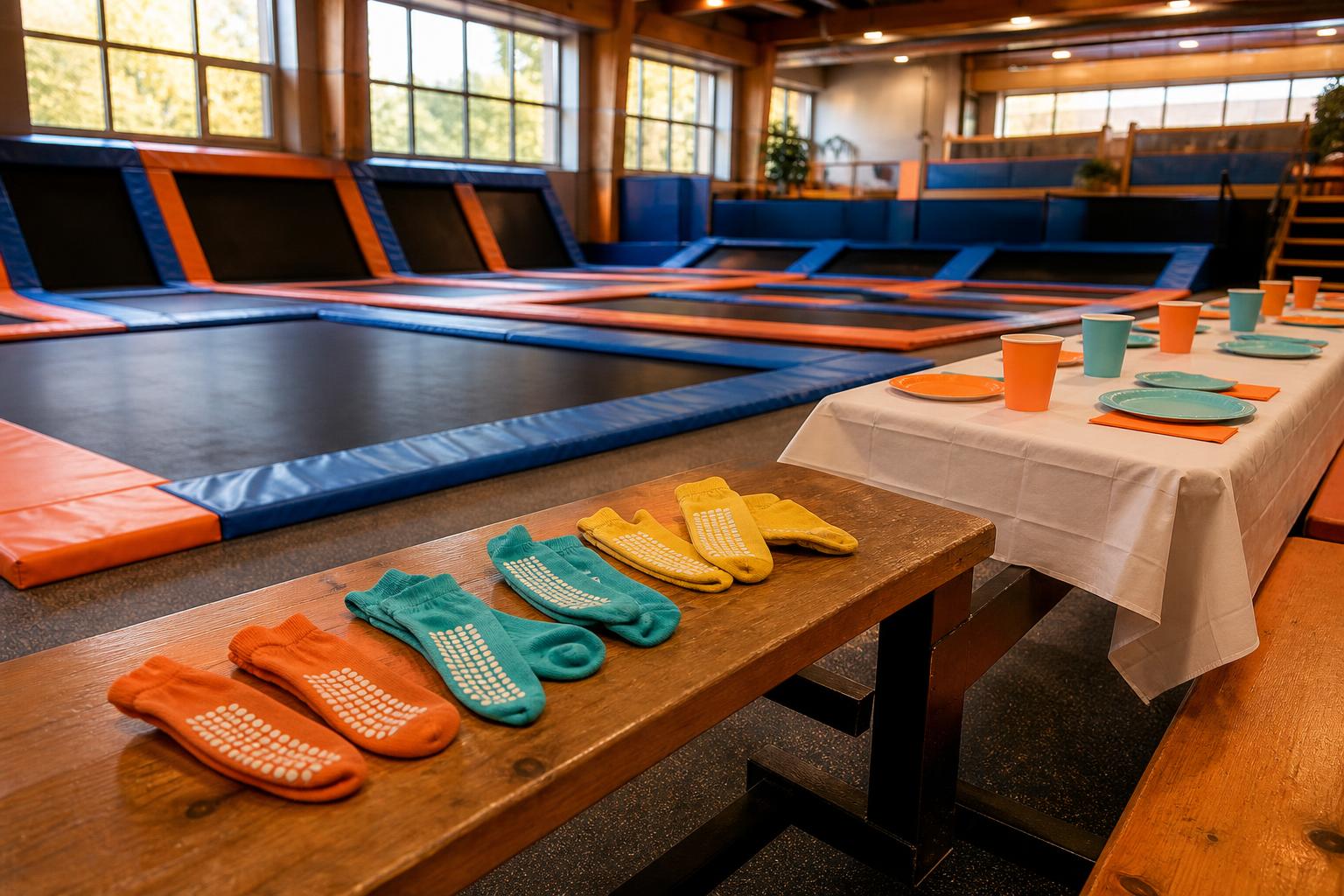 Trampolinpark-Geburtstag Hero