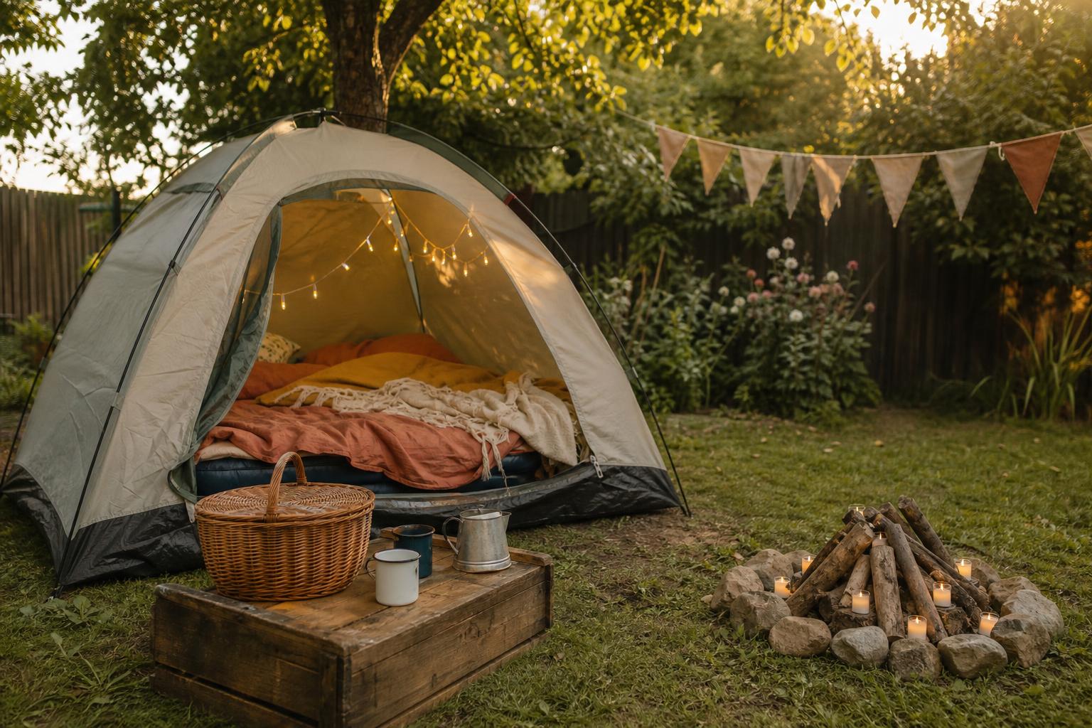 Camping-Geburtstag Hero